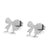 Simple Gold Silver Bow Alloy Earrings Wholesale