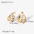 Simple Gold-plated Double Layer Cross Stainless Steel Ear Stud Wholesale