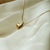 Simple Heart Titanium Steel Fashion Simple Clavicle Chain Wholesale