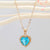 Simple Heart-shaped Pendant Crystal Necklace