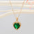 Simple Heart-shaped Pendant Crystal Necklace