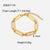 Fashion Geometric Stainless Steel No Inlaid Bracelets In Bulk