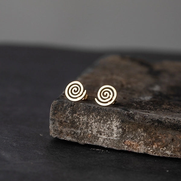 Simple Hollow Spiral Snail Earrings Wholesale