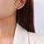 Simple Long Tassel Ear Line Titanium Steel 18k Gold Earrings