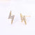 Simple Mini Lightning Zircon Female Simple Stud Copper Earrings Wholesale