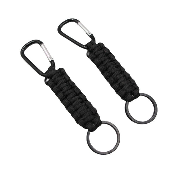 Simple New Style Hand-woven Climbing Button Carabiner Key Chain