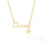 Simple New Twelve Constellation Pendant Stainless Steel Necklace