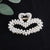 Simple Pearl Stitching Transparent Large Claw Hair Clip