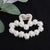 Simple Pearl Stitching Transparent Large Claw Hair Clip