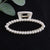 Simple Pearl Stitching Transparent Large Claw Hair Clip