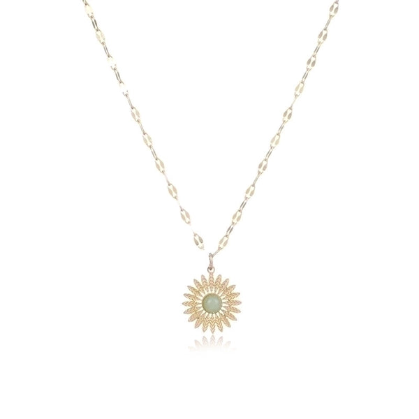 Simple Personality Small Sun Stainless Steel Necklace