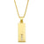 Simple Rectangle 26 Letter Necklace