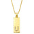 Simple Rectangle 26 Letter Necklace