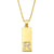 Simple Rectangle 26 Letter Necklace