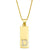 Simple Rectangle 26 Letter Necklace