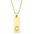 Simple Rectangle 26 Letter Necklace