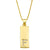 Simple Rectangle 26 Letter Necklace