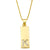 Simple Rectangle 26 Letter Necklace