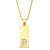 Simple Rectangle 26 Letter Necklace