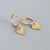 Simple S925 Silver Metal Retro Heart-shaped Hoop Earrings Wholesale