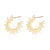 Simple Stainless Steel Earrings Fashion Sunflower Earrings