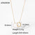 Simple Stainless Steel Imitation Pearl Ring Pendant Necklace Wholesale