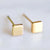 Simple Stainless Steel Small Earrings Fashion Square Earrings Mini Earrings Wholesale