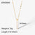 Simple Stainless Steel White Shell Rectangular Pendant Necklace Wholesale