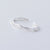 Simple Sterling Silver Ring S925 Korean Baroque Style Diamond Ring