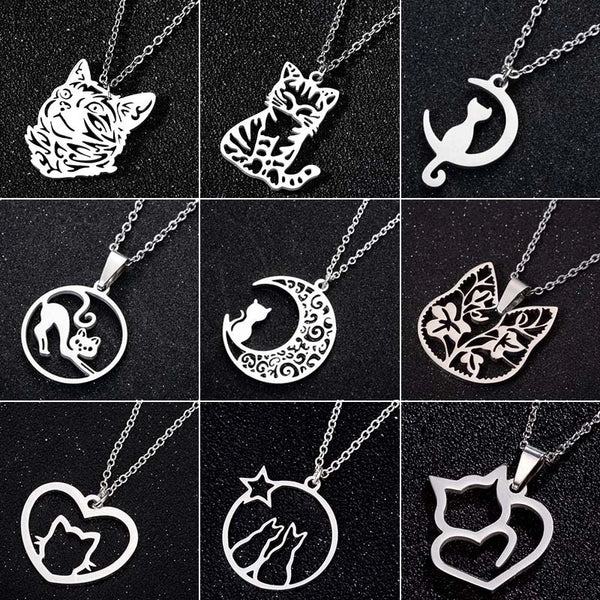 Minimalist Animal 201 Stainless Steel 18K Gold Plated Plating Stainless Steel Necklaces