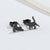 Simple Style Animal Titanium Steel Ear Studs Plating No Inlaid Stainless Steel Earrings