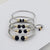 Simple Style Ball Stainless Steel Copper Inlay Glass Bead Women's Rings Bracelets