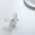 Minimalist Bear Heart Shape Fish Bone Imitation Pearl Flocking Metal Criss Cross Rhinestones Hair Claws 1 Piece