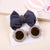 Simple Style Bow Knot Plastic Cloth Hair Band 2 Piece Set