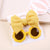 Simple Style Bow Knot Plastic Cloth Hair Band 2 Piece Set