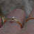 Simple Style Bow Knot Sterling Silver Inlay Gem Rings