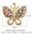 Simple Style Butterfly Copper Inlay Zircon Charms Jewelry Accessories