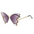 Simple Style Butterfly Pc Butterfly Frame Full Frame Women's Sunglasses