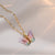 Simple Style Butterfly Titanium Steel Patchwork Pendant Necklace