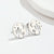 Simple Style Cactus Star Moon Stainless Steel Plating Hollow Out Ear Studs 1 Pair