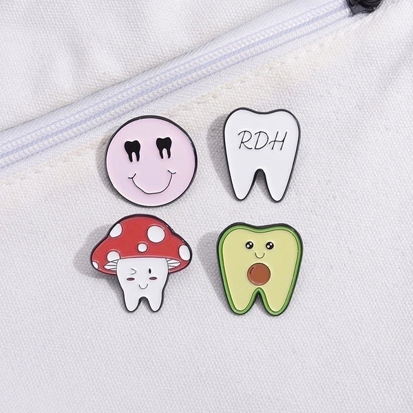 Simple Style Cartoon Alloy Stoving Varnish Unisex Brooches