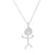 Minimalist Cartoon Character Stainless Steel Pendant Necklace Plating Stainless Steel Necklaces 1 Piece