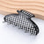 Simple Style Checkered Acetic Acid Sheets Hair Claws 1 Piece