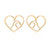 Simple Style Christmas Tree Heart Shape Elk Stainless Steel Plating Hollow Out Ear Studs 1 Pair