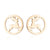 Simple Style Christmas Tree Heart Shape Elk Stainless Steel Plating Hollow Out Ear Studs 1 Pair