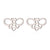 Simple Style Christmas Tree Heart Shape Elk Stainless Steel Plating Hollow Out Ear Studs 1 Pair