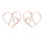 Simple Style Christmas Tree Heart Shape Elk Stainless Steel Plating Hollow Out Ear Studs 1 Pair