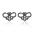 Simple Style Christmas Tree Heart Shape Elk Stainless Steel Plating Hollow Out Ear Studs 1 Pair