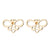 Simple Style Christmas Tree Heart Shape Elk Stainless Steel Plating Hollow Out Ear Studs 1 Pair