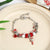 Simple Style Christmas Tree Santa Claus Snowflake Alloy Beaded Plating Women's Bracelets 1 Piece